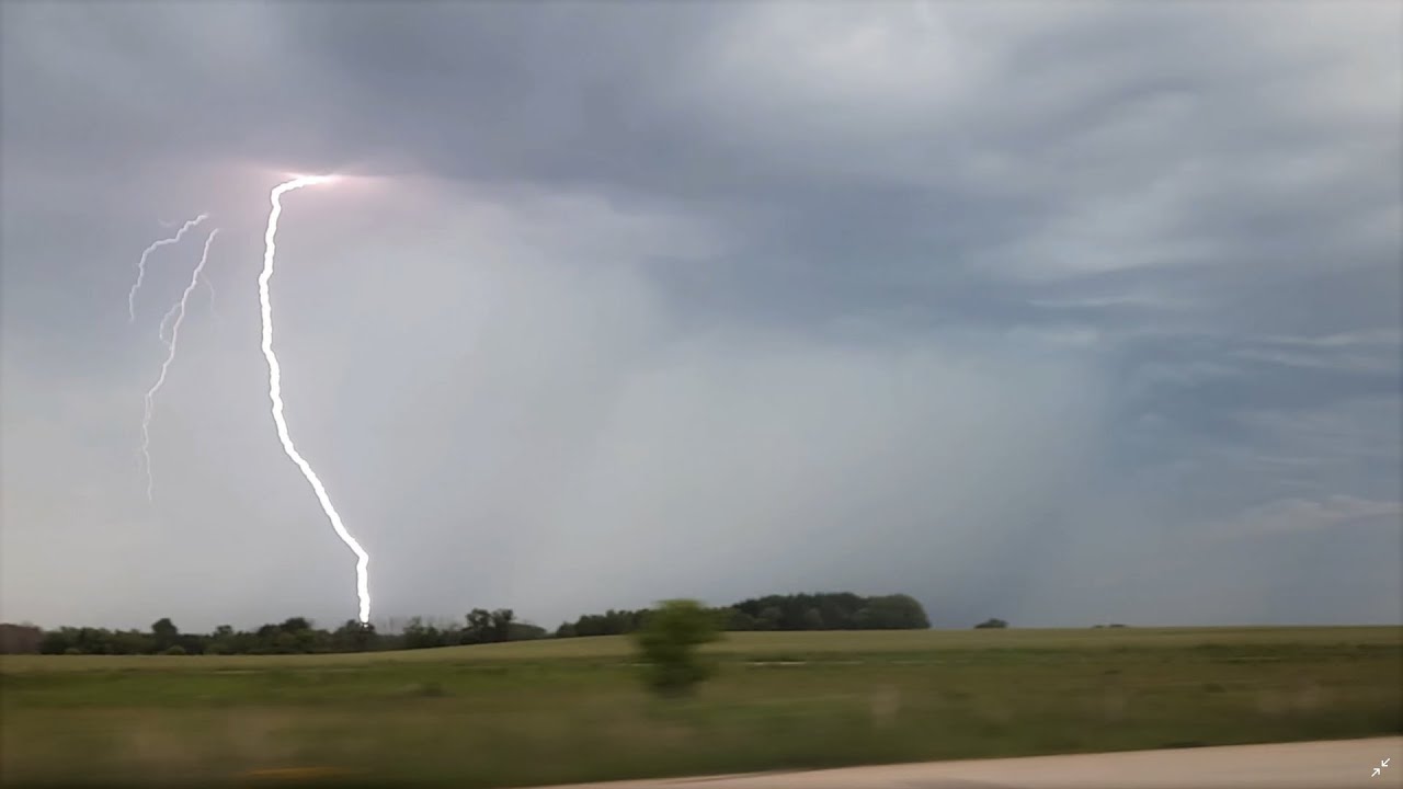 Insane Lightning/Thunder Barrage, Hail, Heavy Rains - Severe Thunderstorm in Delafield, WI - 6/13/22