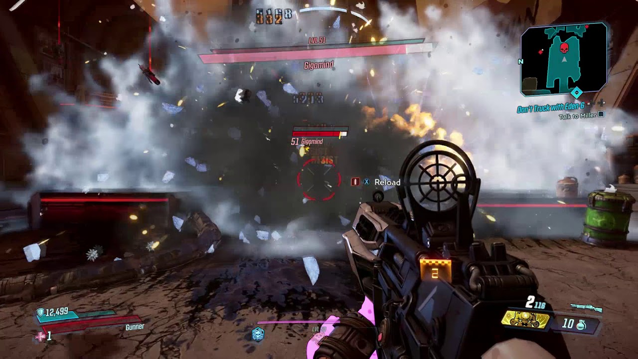 BL3 Level 50 Mayhem III Moze Gigamind Speedkill