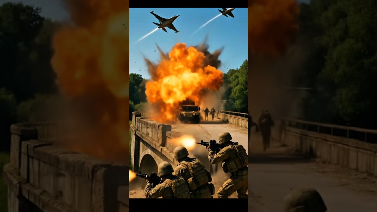 Soldiers Attack Enemy Armor in Epic Battle Scene Tank Ambush #army #military #soldier #operation