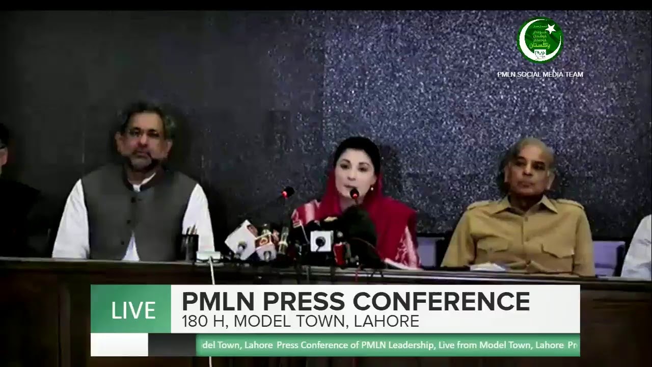 Press Conference of PMLN Leadership, Live from Model Town, Lahore
