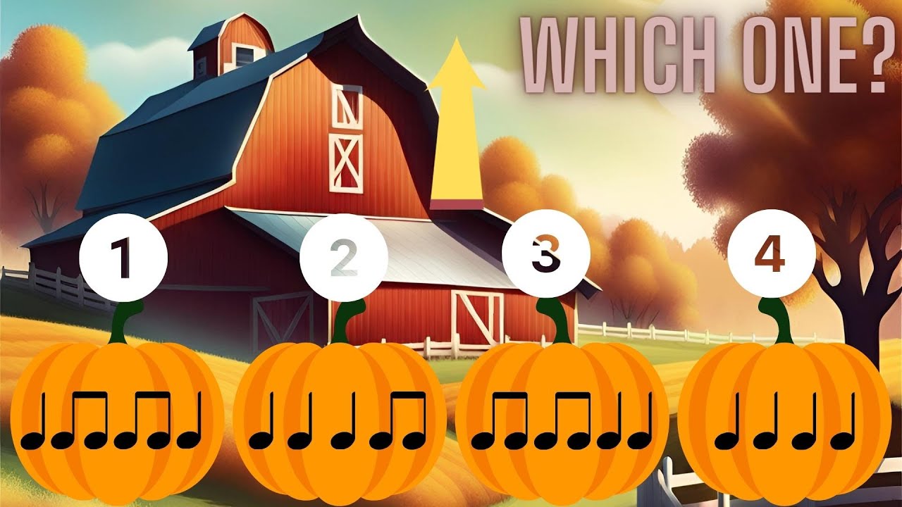 "Pumpkin Rhythm" Song and Game (Quarter/Eighth Notes)