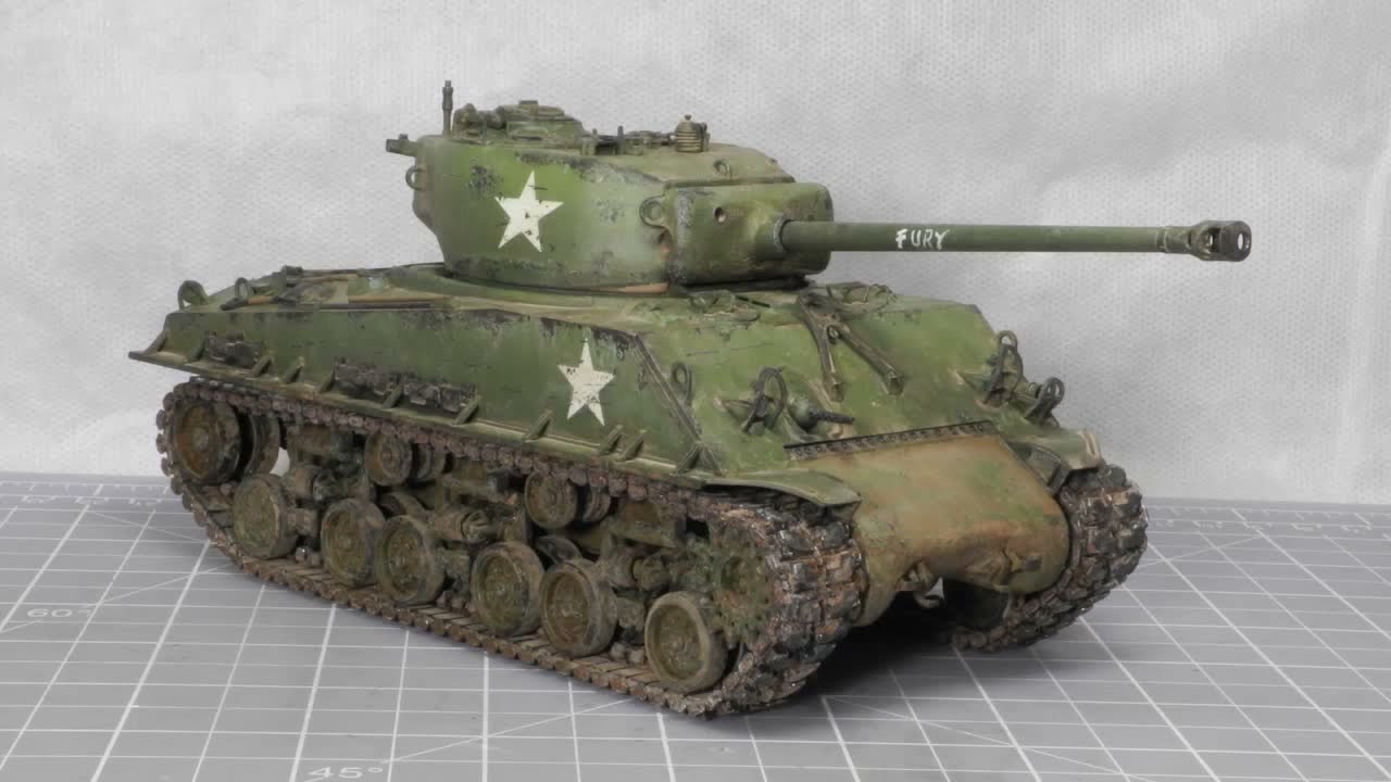 1/35 Sherman M4A3E8 Fury RC conversion