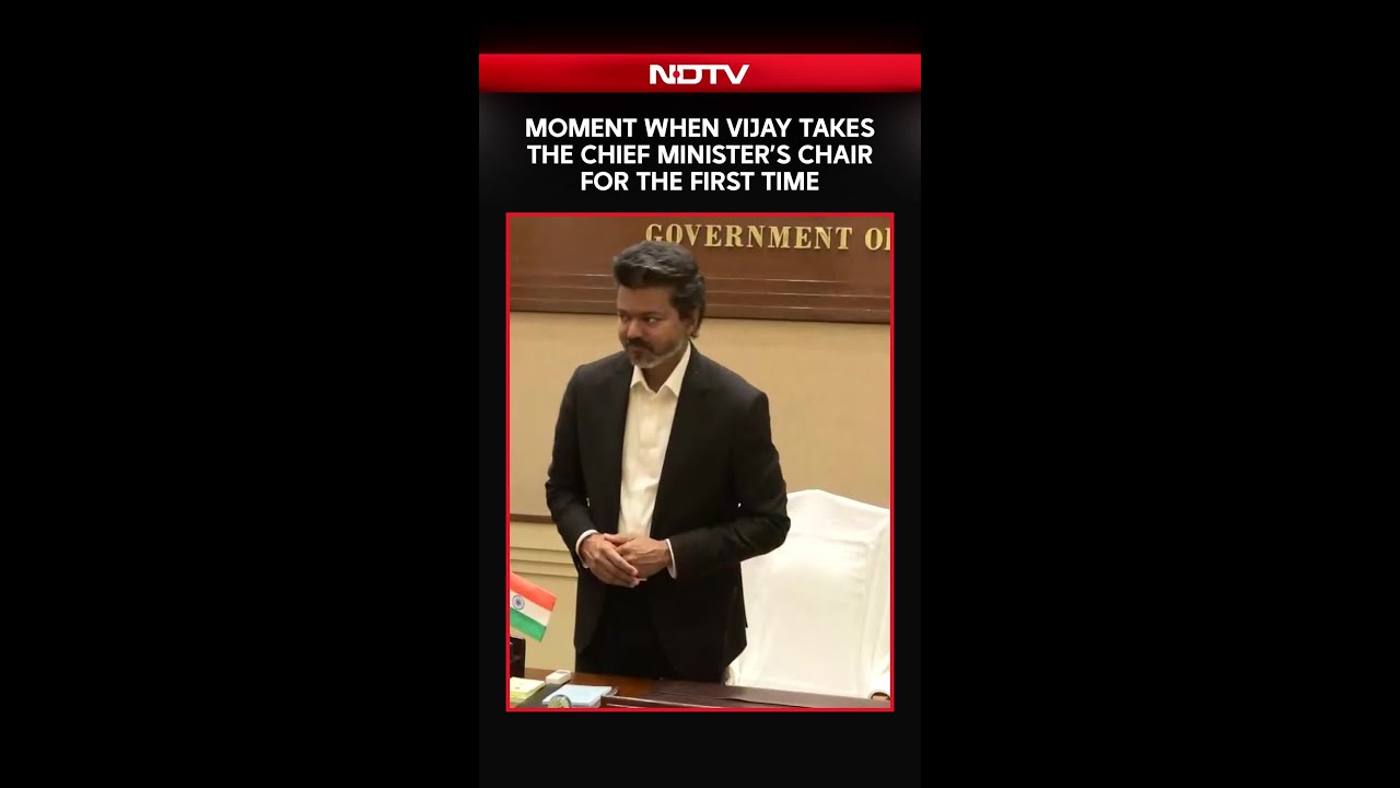 Vijay News | Moment When Chief Minister Vijay Took The Tamil Nadu CM's Chair For The First Time