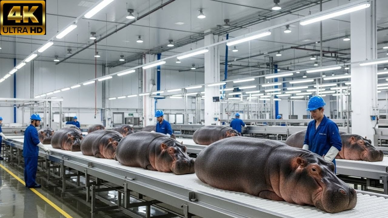 Inside the Hippo Milk Cheese Factory – How Cheese Is Made From Hippo Milk