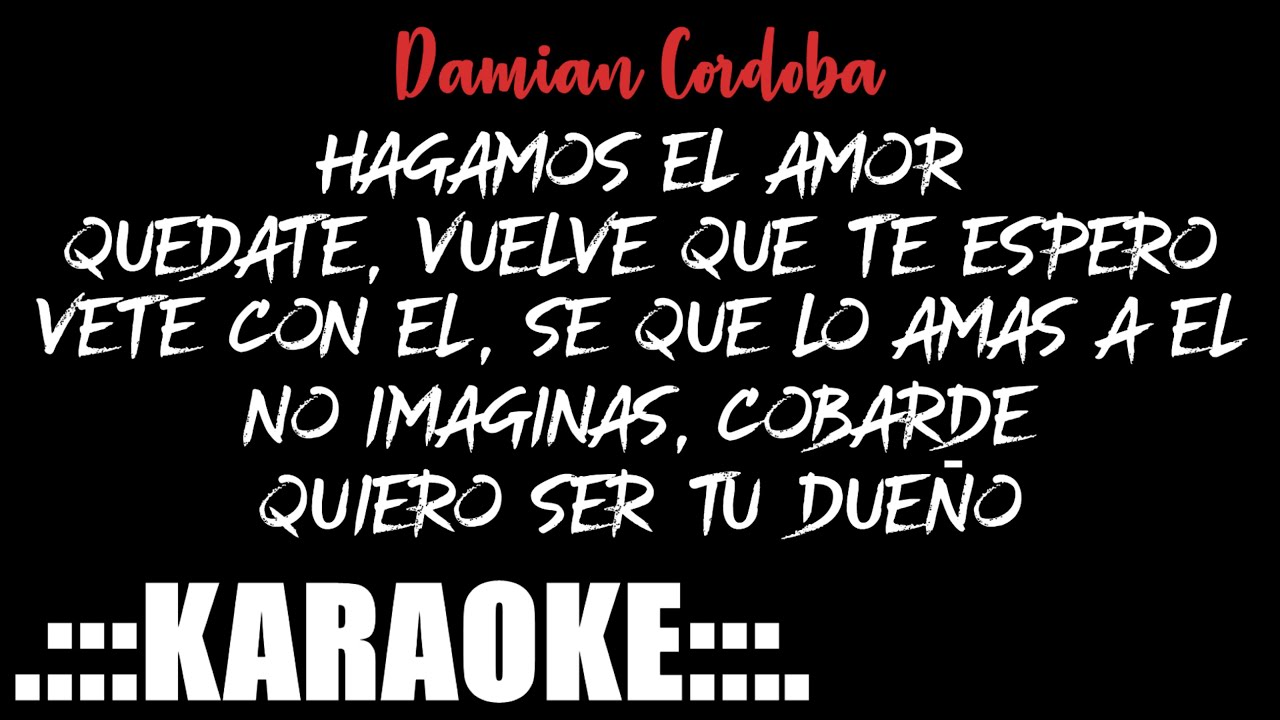 Damian Cordoba Enganchado FULL #2 ( KARAOKE PREM ♪ )