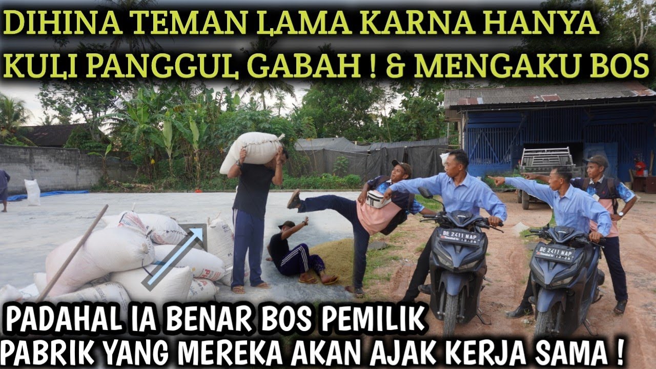 DIHINA TEMAN LAMA KARNA MELIHAT SEDANG KULI PABRIK ! PADAHAL IA BOS YANG AKAN DIAJAK KERJA SAMA ‼️