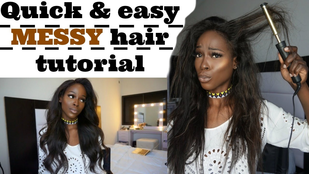 Quick & Easy Messy Hair Tutorial