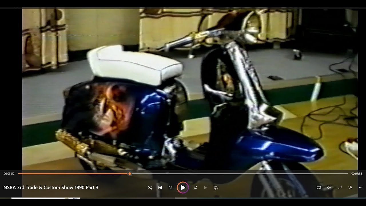Part 3 NSRA 3rd Trade & Custom Scooter Show 1990. Scooters & Parts fair #lambretta #vespa