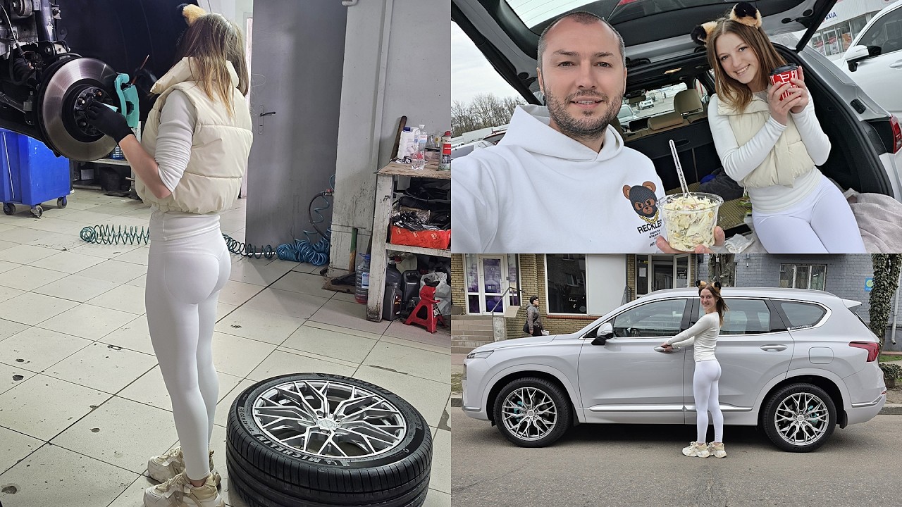 Новая резина Michelin Pilot Sport. Переобули наконец-то Santa Fe