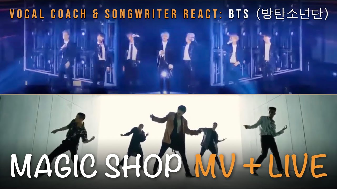 Vocal Coach & Songwriter First Time Reaction to Magic Shop (Live + fan made MV) by BTS (방탄소년단)