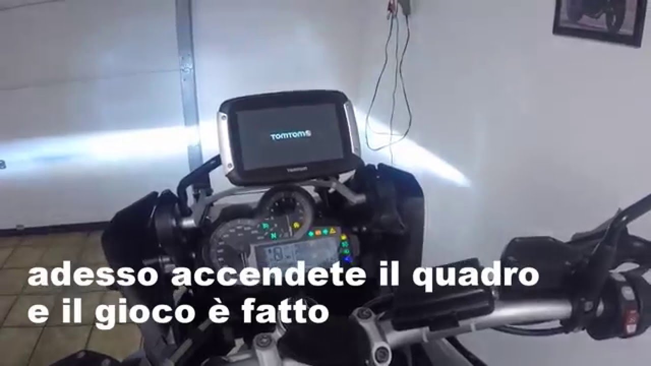 Installazione completa tomtom rider 400 su BMW R 1200 GS LC