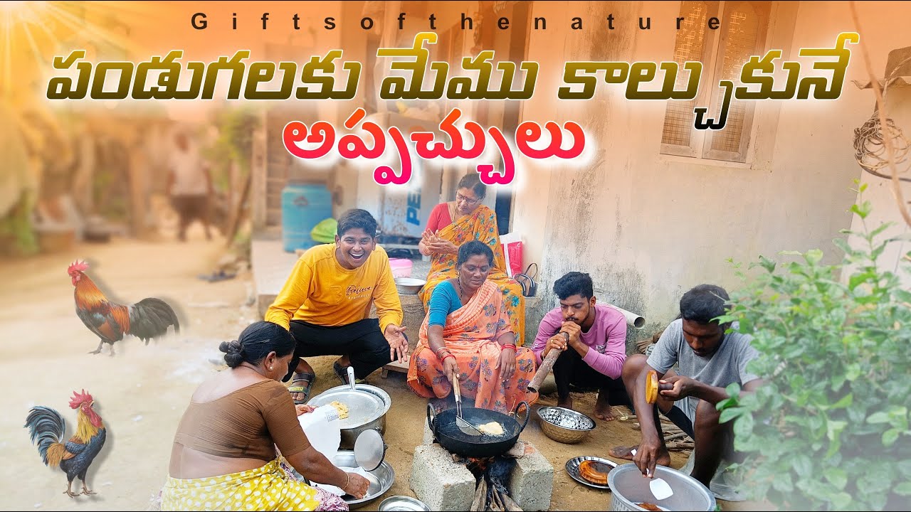 పండుగలకు మేము చేసిన పిండివంటలు #giftsofthenature #village #sankranthi #pindivantalu #villagefestival
