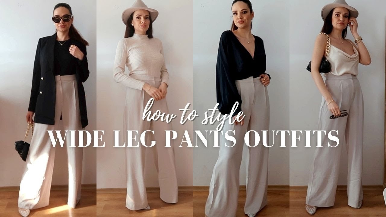 WIDE LEG PANTS OUTFIT IDEAS | STYLISH AND CLASSY WAYS TO STYLE PALAZZO PANTS