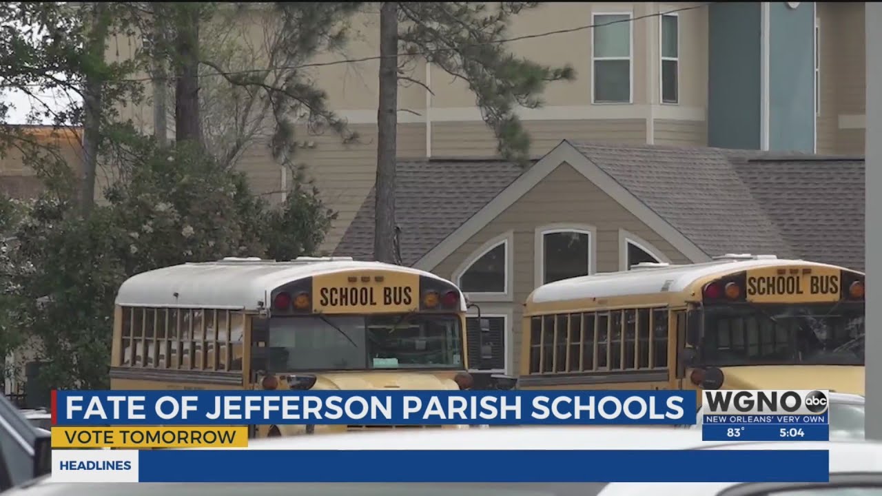 Parents of Jefferson Parish students brace for school consolidation vote - WGNO News at 5 p.m.