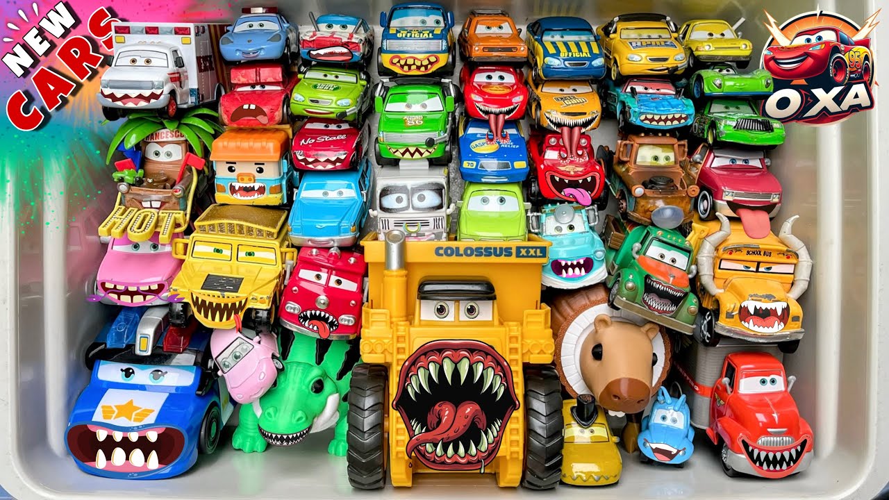 Disney Pixar Cars Unboxing Review | Lightning McQueen, Tow Mater, Chick Hicks, Sally Carrera, Cruz
