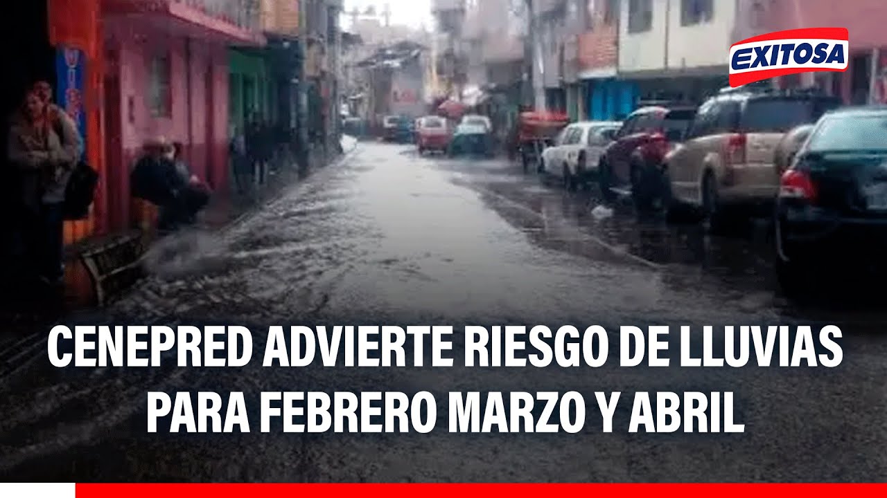 🔴🔵 CENEPED advierte riesgo de lluvias para febrero, marzo y abril