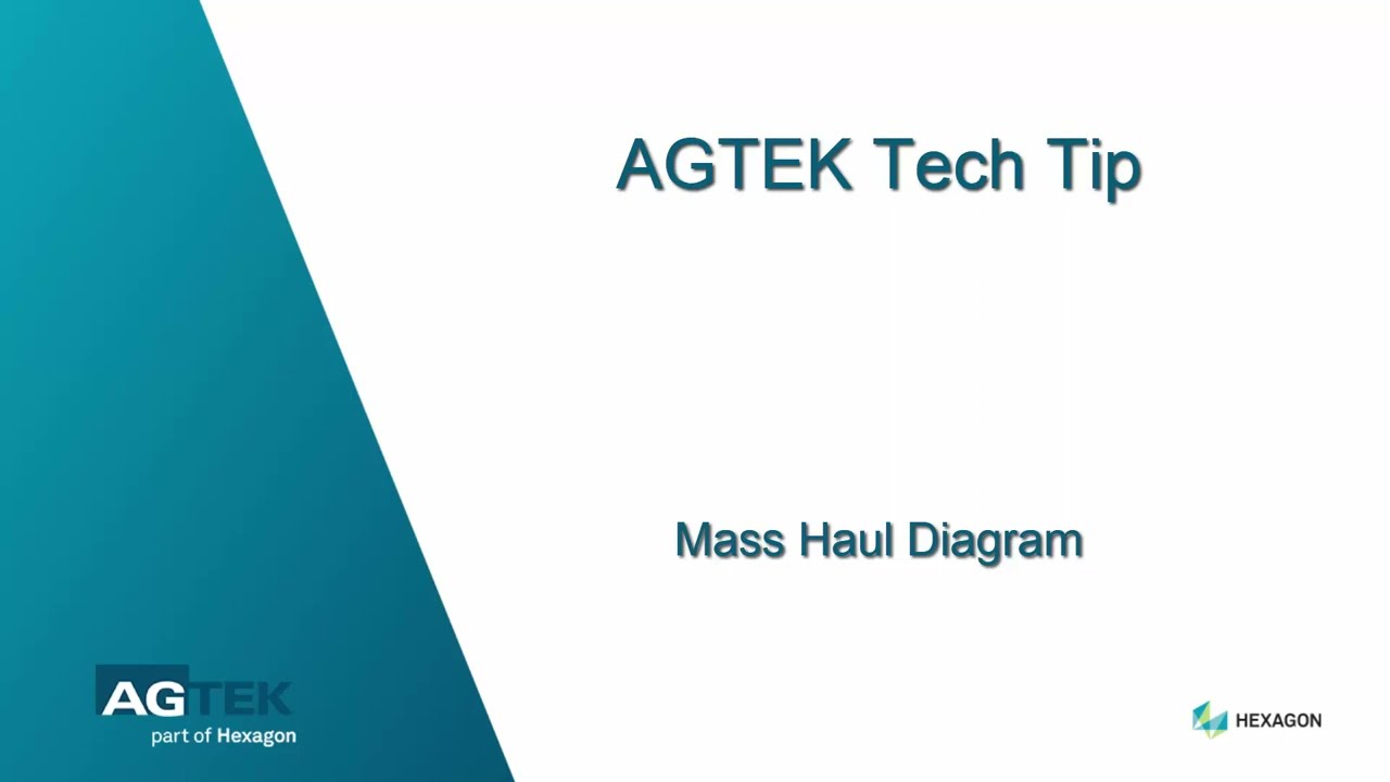 Tech Tip | Mass haul diagram