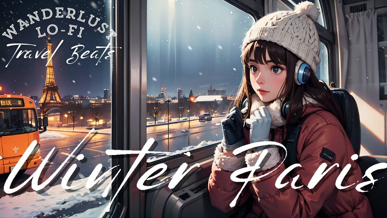 Winter Whispers in Paris: Wanderlust Lofi Adventure | 1-Hour Melodic Escape