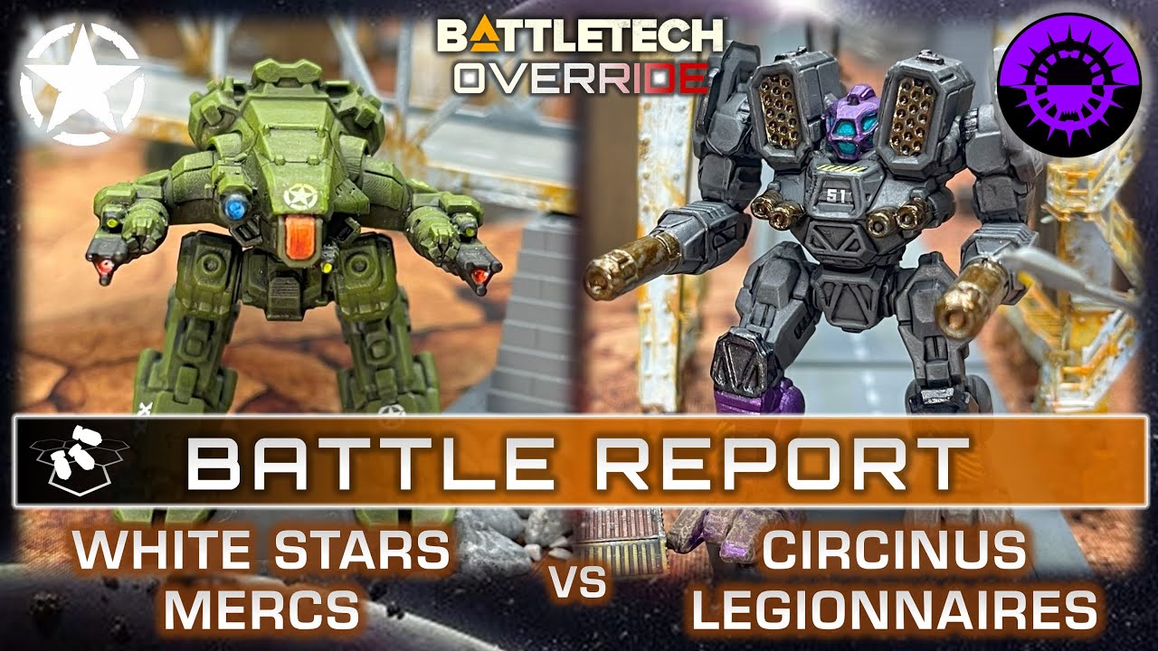 Mercs vs Circinus Legionnaires | Hinterlands | BattleTech BatRep | Override Battle Report