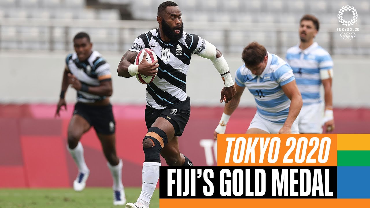 🇫🇯 🥇 Fiji's gold medal moment at #Tokyo2020 | Anthems