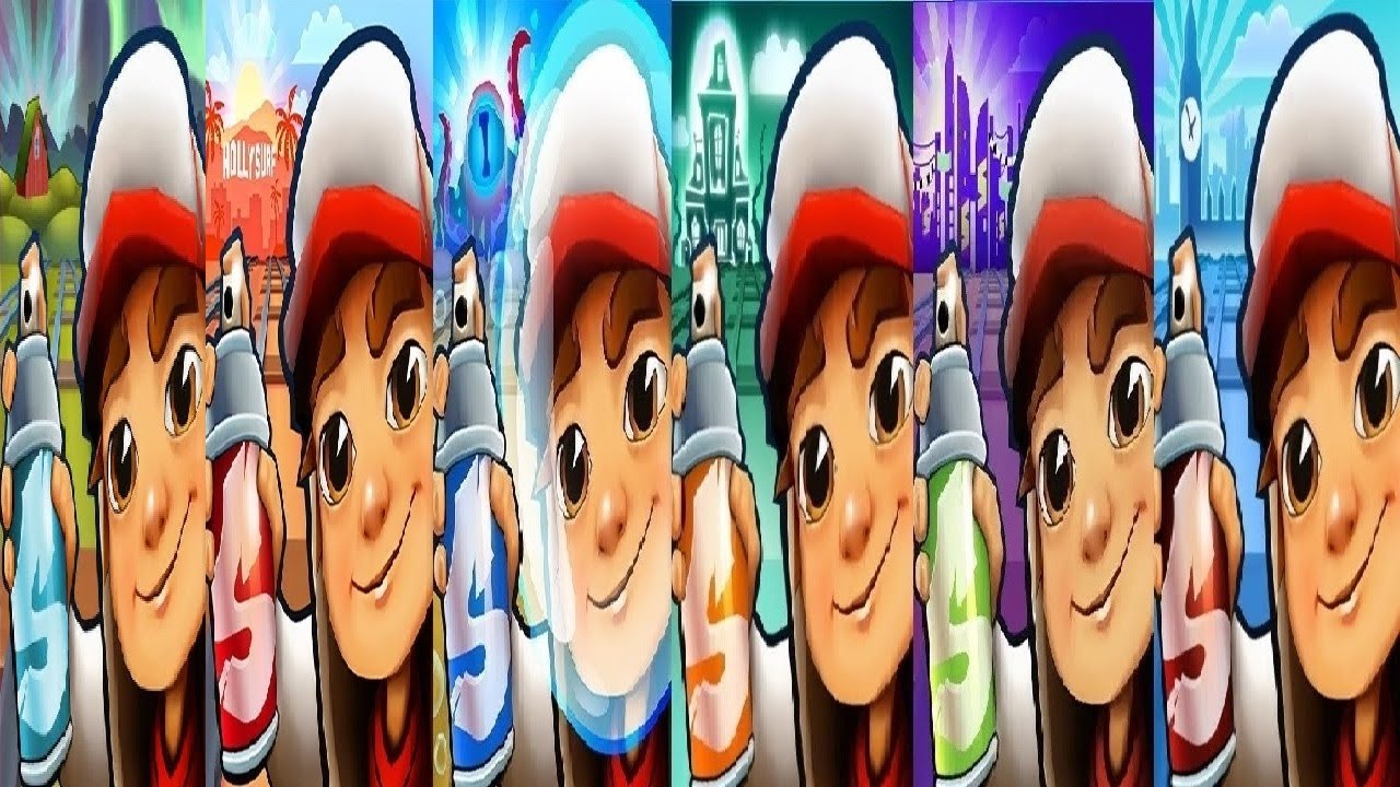 Subway Surfers 2023 VS 2024 Iceland  VS Hollywood Underwater London Halloween Haunted Hood  Shenzhen