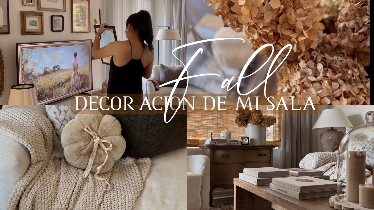 FALL 2024 | NUEVA DECORACIÓN DE M I SALA | FALL DECORATE WITH ME!🍂