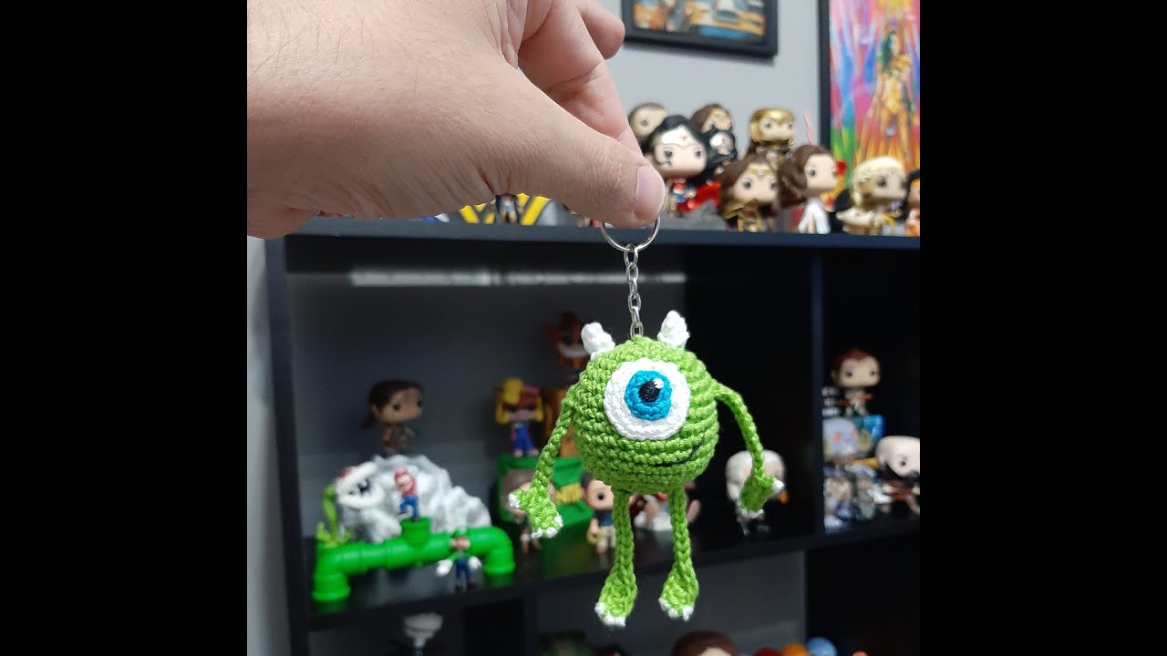 Chaveirinho amigurumi Mike