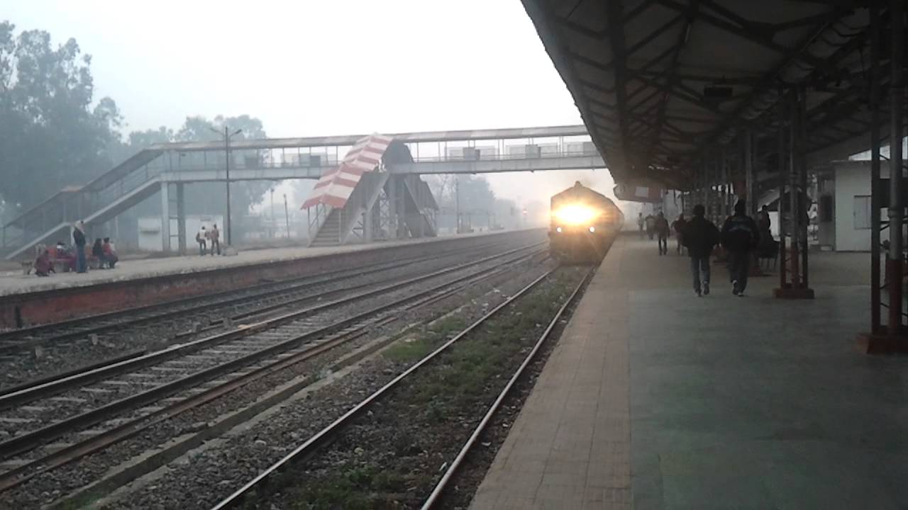 Train Arriving at Khalilabad Station