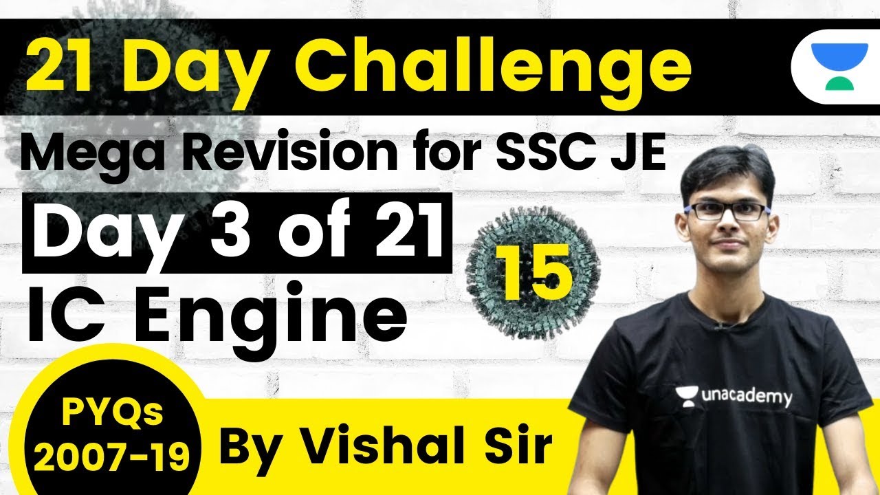 SSC JE 2020 | Mechanical Engg by Vishal Sir | Mega Revision (PYQs) #15