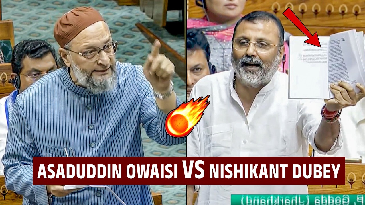 Heated Argument Between Asaduddin Owaisi And Nishikant Dubey | BJP | PM Modi | BTV Daily