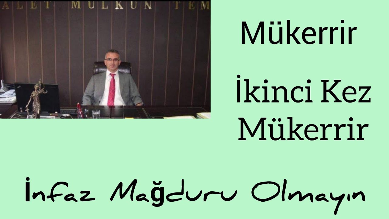 Tekerrür-Mükerrir, 2.Kez Tekerrür Özet Bilgi.2022. Mükerrirlere Özgü İnfaz Rejimi.