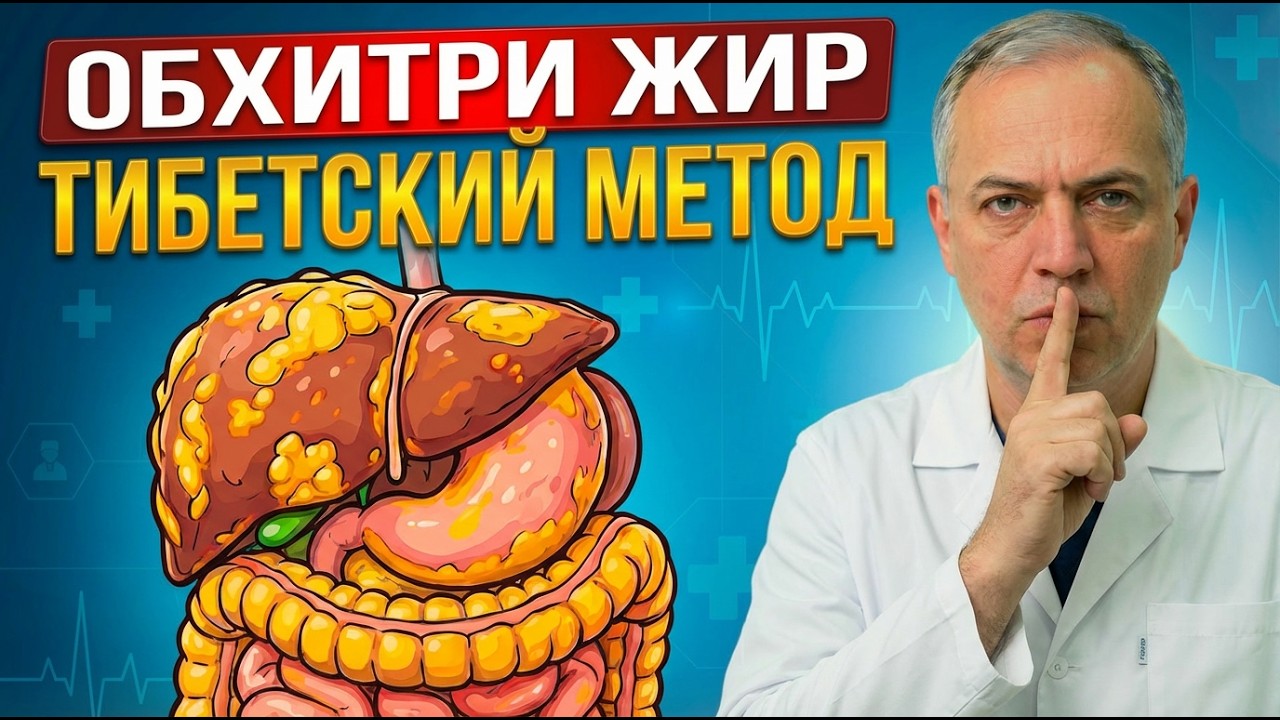СОЖГИ висцеральный ЖИР этой ХИТРОСТЬЮ! Тибетский метод