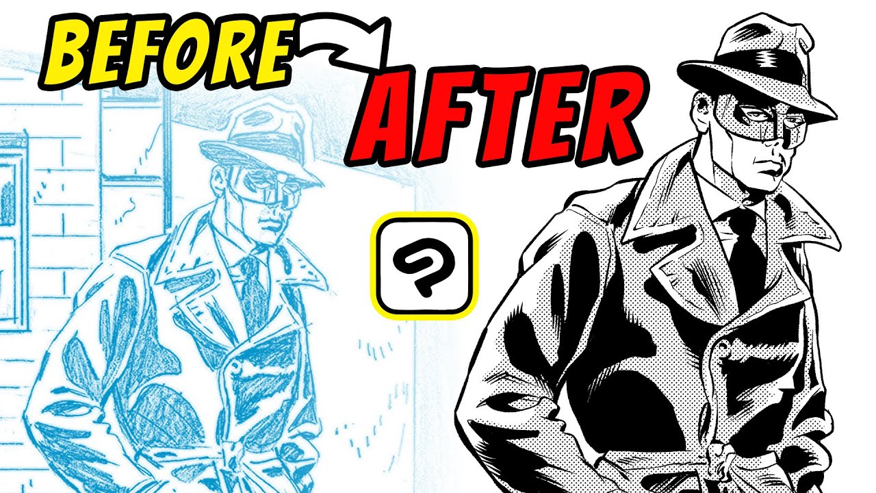 Before and After the Digital Inking Process