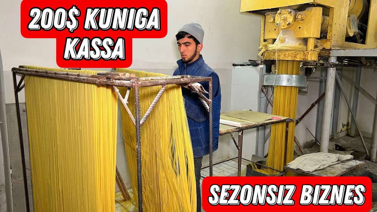 200$ KUNIGA PUL TOPAYOTGAN NAMANGANLIK AKAMIZDAN MAKARON ISHLAB CHIQARISH BIZNESI