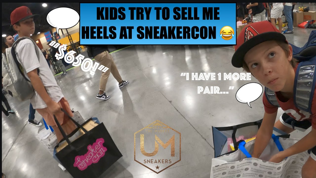 *PART 2* KIDS TRY TO SELL ME HEELS AT SNEAKERCON | UM SNEAKERS TAKES ON SNEAKERCON