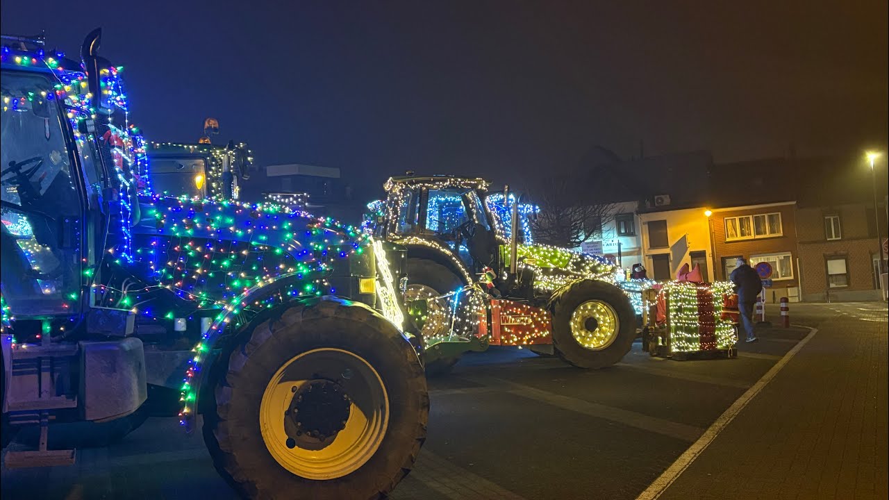 Verlichte traktorstoet in Scherpenheuvel 2025