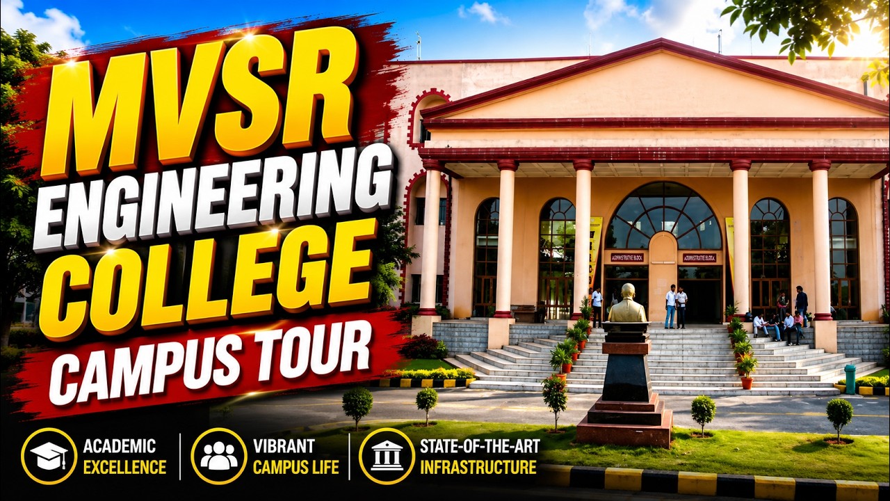 MVSR Engineering College Campus Tour | Best Engineering College in Hyderabad | Socialpost Academy