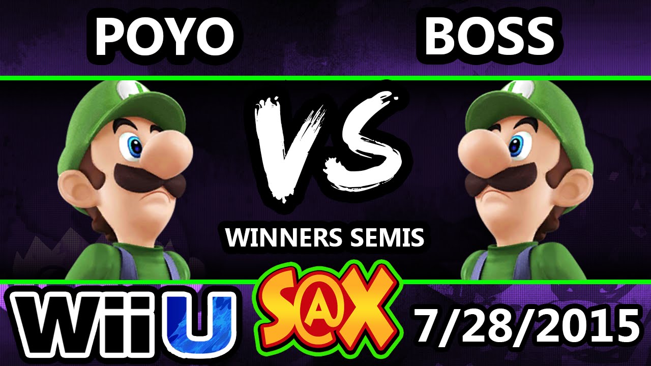 S@X 108 - Boss (Luigi) Vs. Poyo (Luigi) SSB4 Winners Semis - Smash Wii U - Smash 4
