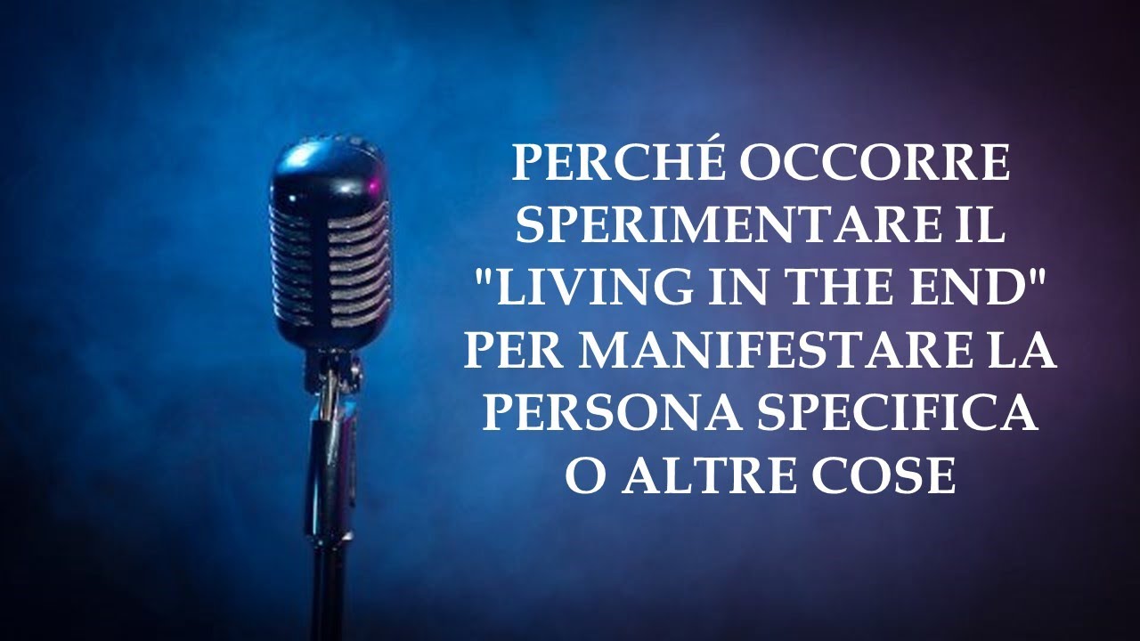 PERCHÉ OCCORRE SPERIMENTARE IL 