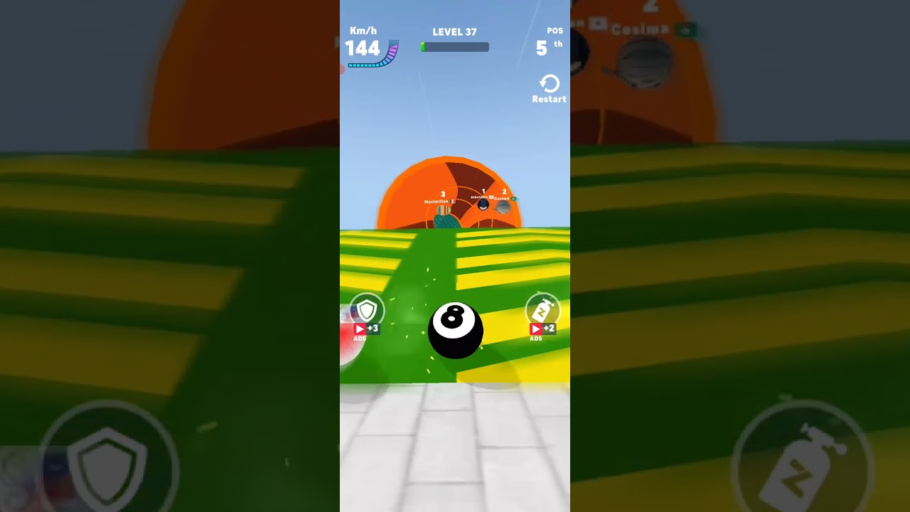 Racing balls master 3d | speedrun pooll level 35-39 |#gameplay #running #racingballmaster3d
