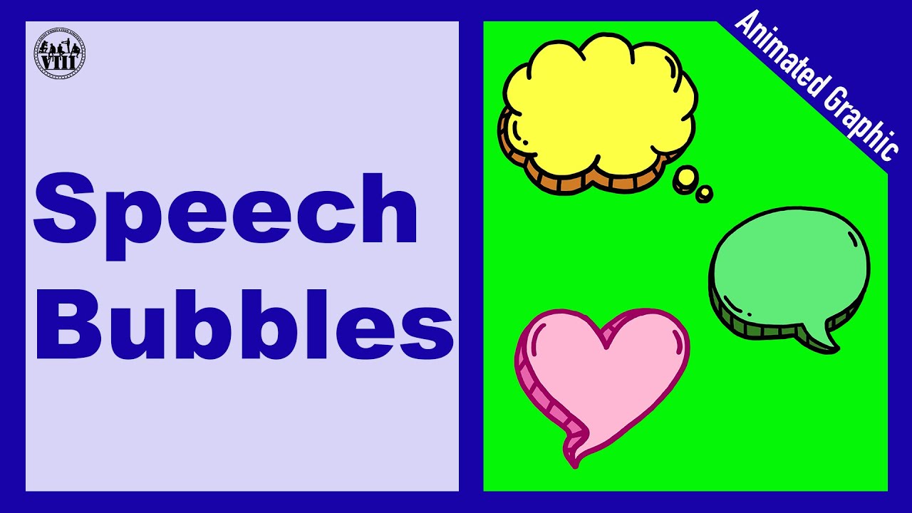 【Eight Production】Animated Graphic | Cartoon | Speech Bubbles | GreenScreen
