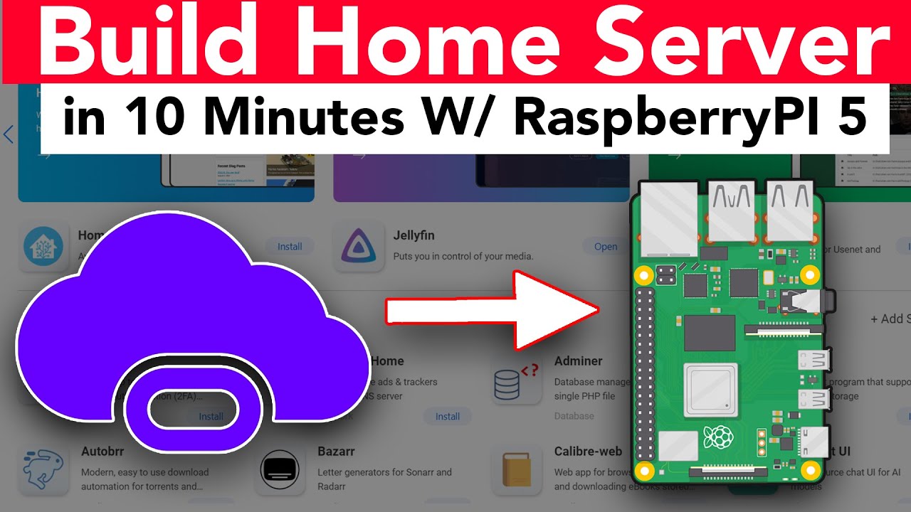 Raspberry Pi 5 — как создать МОЩНЫЙ домашний сервер за 10 минут с помощью CasaOS (2024)