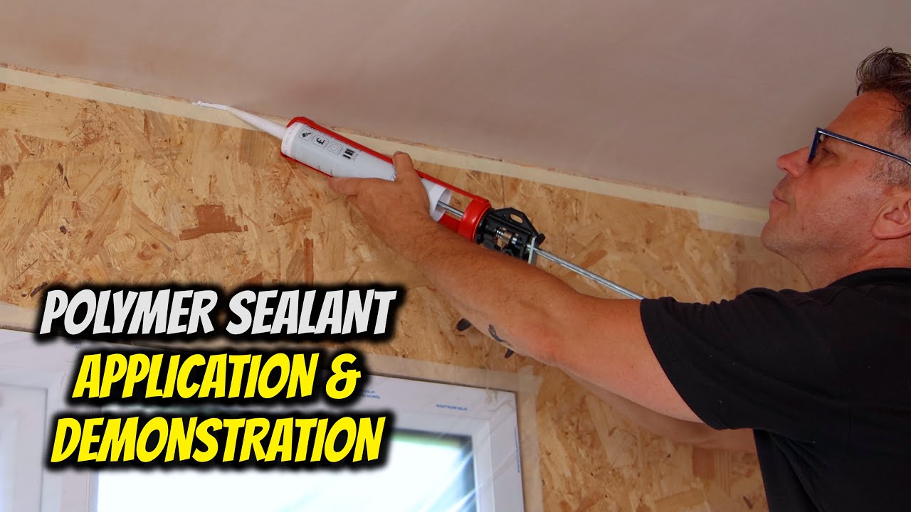 Polymer Sealant Application & Demonstration | Sealing Between Walls & Ceilings @3csealants