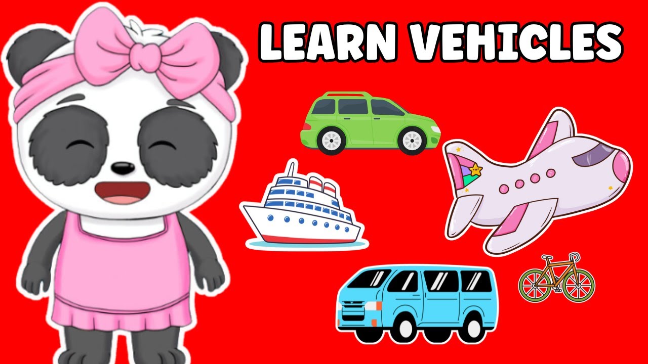 Learn Vehicles for Kids & Toddlers With Pixie Panda | Educational Video For Babies To Learn Vehicles