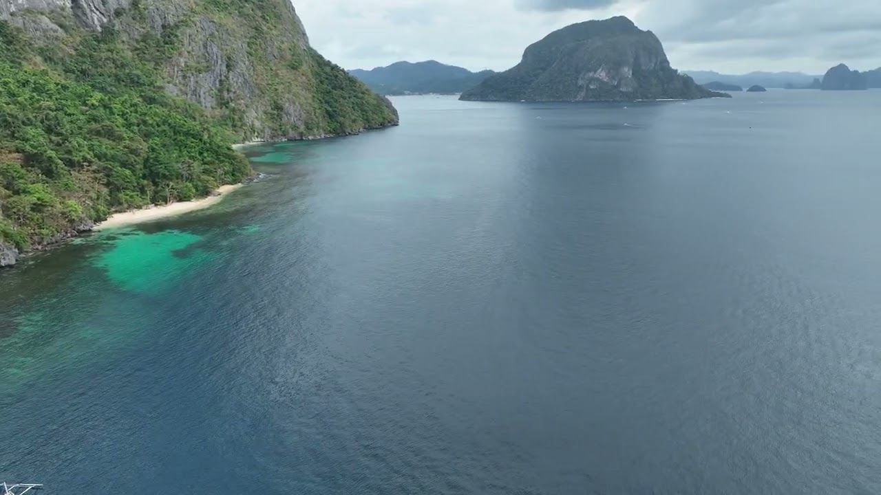 El Nido Palawan tour C wonderland beach Drone video 5  Island hopping ,
