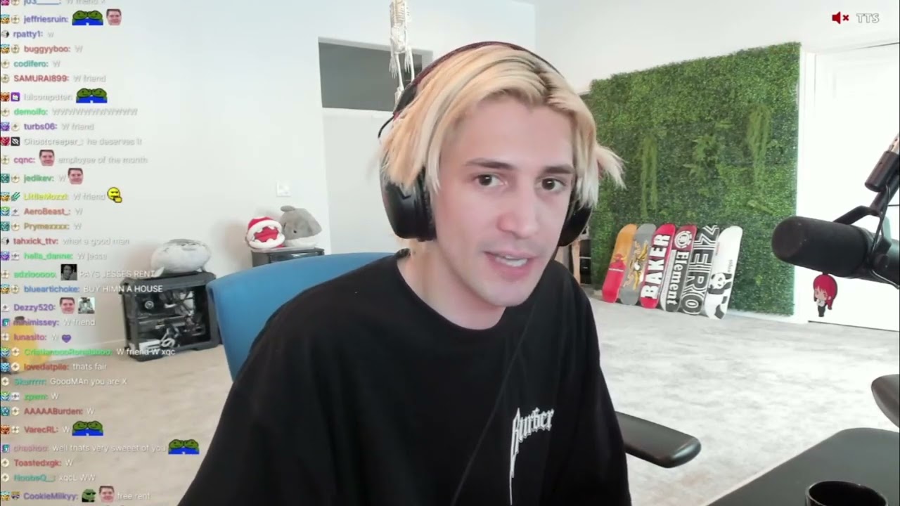 xQc says he is paying Jesse's rent