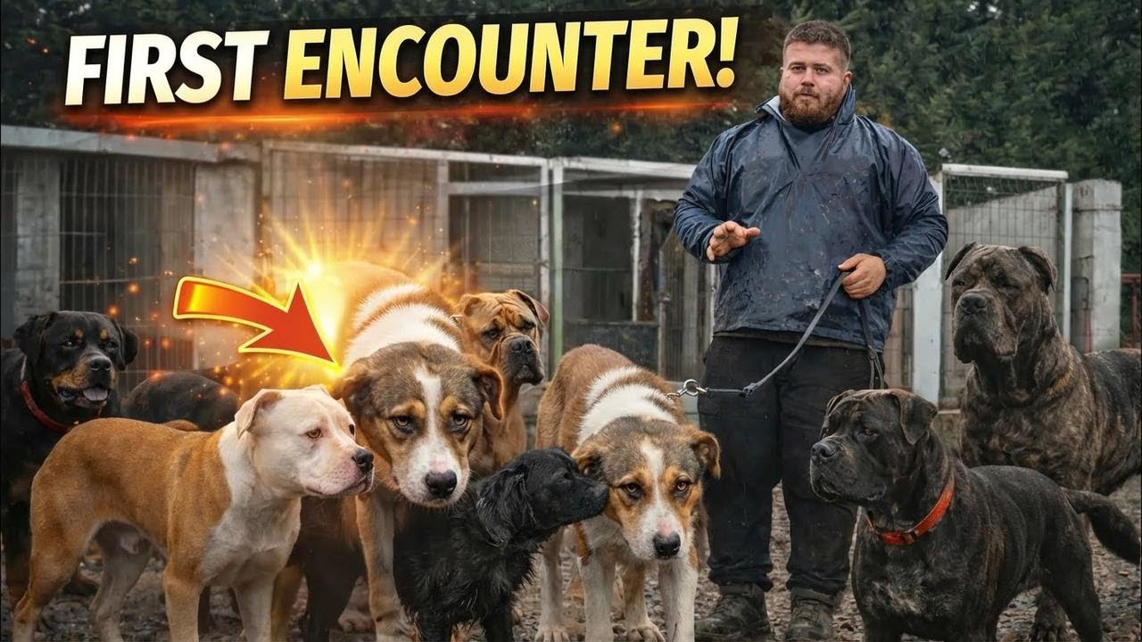 Our Rescue Pup Cesur Meets Our Dogs for the First Time | Unexpected Moments 😨