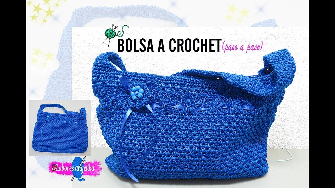 BOLSA A CROCHET PASO A PASO. | Labores Ang&eacute;lika |
