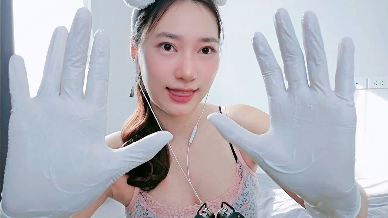 ASMR Lotion Latex Gloves Hand Massage🧴🧤