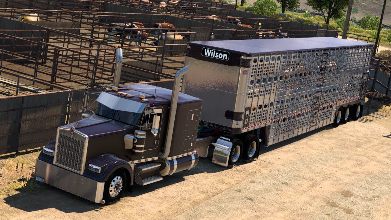 Mooovin' Some Cattle with the updated Ruda Highway Killer W900! ATS 1.49 plus ATS Expansion map.
